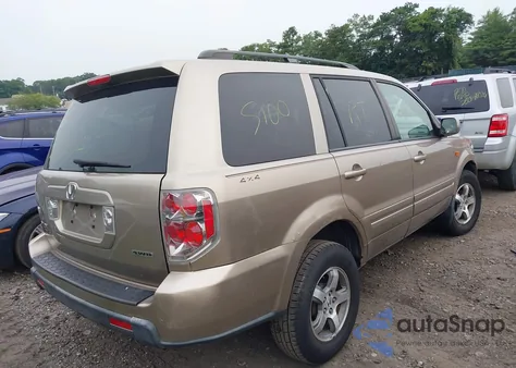 2006 Honda Pilot Ex from USA, damaged, VIN 2HKYF18406H535713